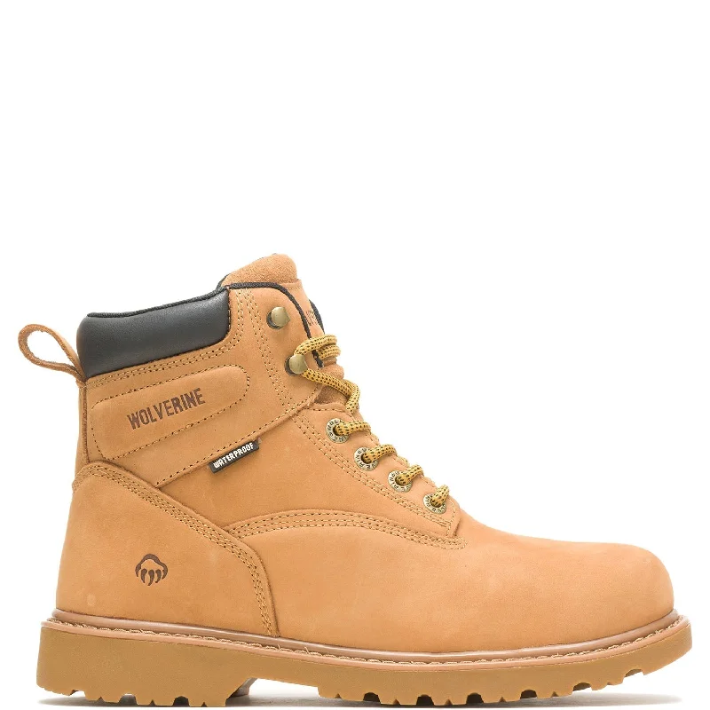 Men's work & safety boots with a cushioned midsole for comfortFloorhand 6 Inch Steel-Toe Waterproof Work Boot Wheat