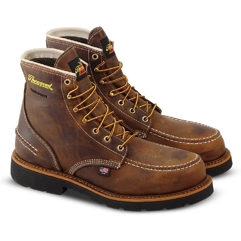 Men's work & safety boots with a cushioned midsole for comfortThorogood Men's 1957 Series 6" Stl Toe WP USA Made Work Boot - 804-3696