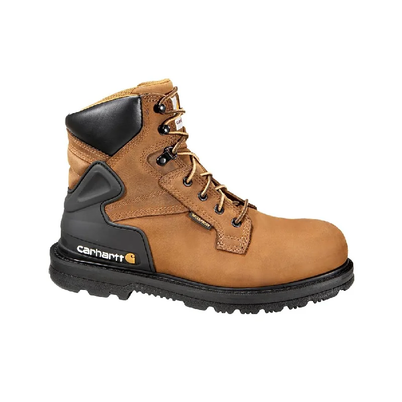 Men's work & safety boots with a breathable waterproof membrane like Gore - Tex6" Heritage Waterproof Steel Toe Work Boot Brown