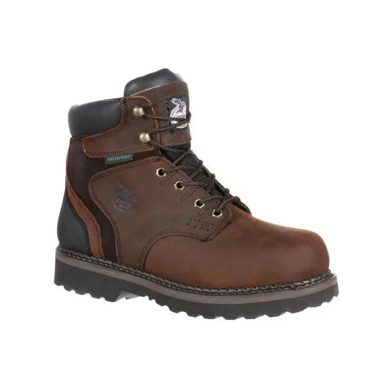 Men's insulated work & safety boots for cold - climate workGeorgia Boot Brookville Steel Toe Waterproof Work Boot G7334