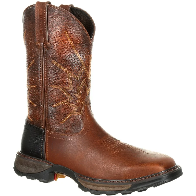 Men's work & safety boots with a gusseted tongue to keep out debrisDurango Men's Maverick XP 11" Steel Toe Western Work Boot - DDB0175