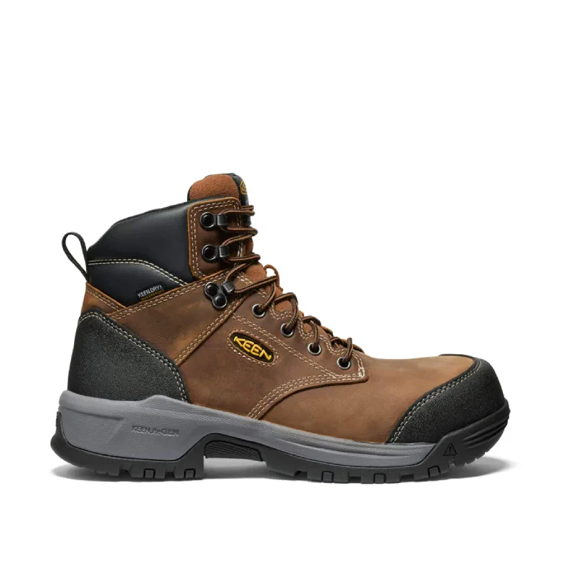 Men's chemical - resistant work & safety boots for laboratory useEvanston 6" Carbon-Toe Work Boot Waterproof Brown Keen