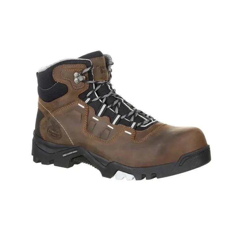 Men's work & safety boots with a reflective strip for low - light visibilityGEORGIA BOOT COMPOSITE TOE WATERPROOF WORK BOOT GB00216