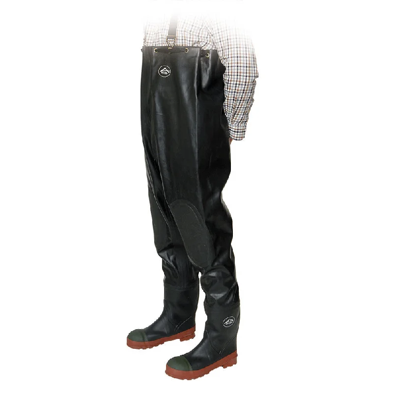 Men's work & safety boots with a flame - resistant upper for firefighting or welding workProtecto Chest Waterproof Natural Rubber Chest Waders