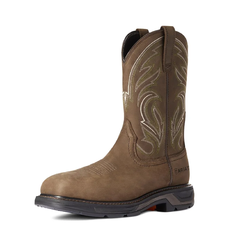 Men's slip - resistant work & safety boots for oily surfacesWorkHog XT Cottonwood Carbon Toe Work Boot Distressed Brown