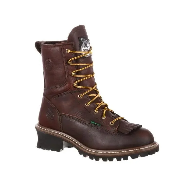 Men's heat - resistant work & safety boots for foundry jobsGeorgia Boot  Waterproof Logger  Work Boot G7113