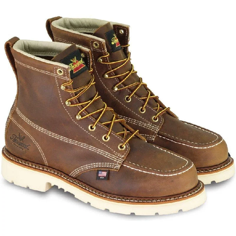 Men's waterproof steel - toe work & safety boots for wet environmentsThorogood Men's USA Made Amer. Heritage 6" Stl Toe Work Boot- 804-4375