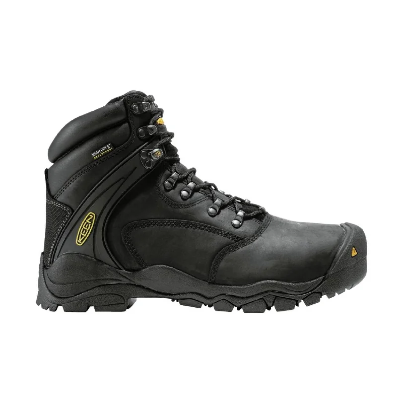 Men's work & safety boots with a moisture - wicking lining for dry feetKEEN Utility Men's Louisville 6 Inch Steel Toe Work Boot - Black