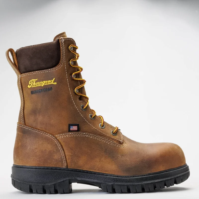 Men's heat - resistant work & safety boots for foundry jobsThorogood Men's Genesis Waterproof EH Nano Comp Toe Work Boot