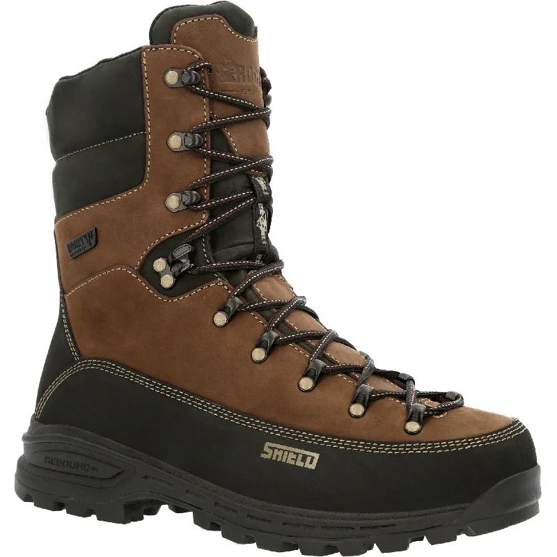 Men's work & safety boots with a toe cap made of aluminum alloyRocky Men's MTN Stalker Pro 10" WP 400G Hiker Mountain Boot - RKS0529