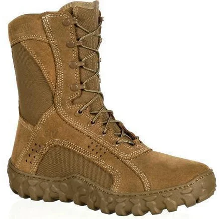 Men's puncture - resistant work & safety boots with Kevlar soleRocky Men's USA Made S2V Tactical Military Boot - Brown - RKC050