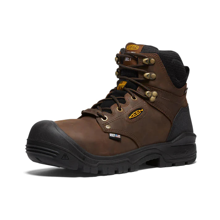 Men's shock - absorbing work & safety boots for long - hours standingKeen Independence 6" Waterproof Met Guard Work Boot