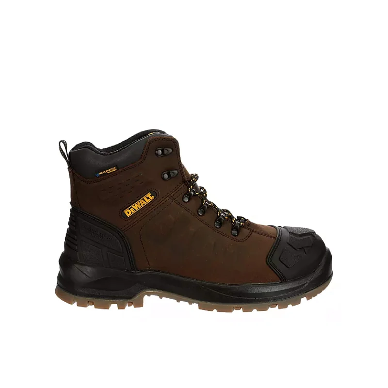 Men's high - ankle support work & safety boots for construction sitesHadley Steel-Toe Waterproof Work Boot Brown