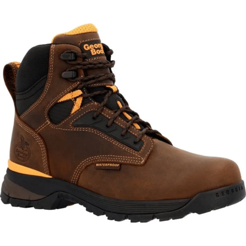 Men's anti - static work & safety boots for electronics industryGeorgia Boot Men's Brown TBD Alloy Toe Waterproof Work Boot GB00597