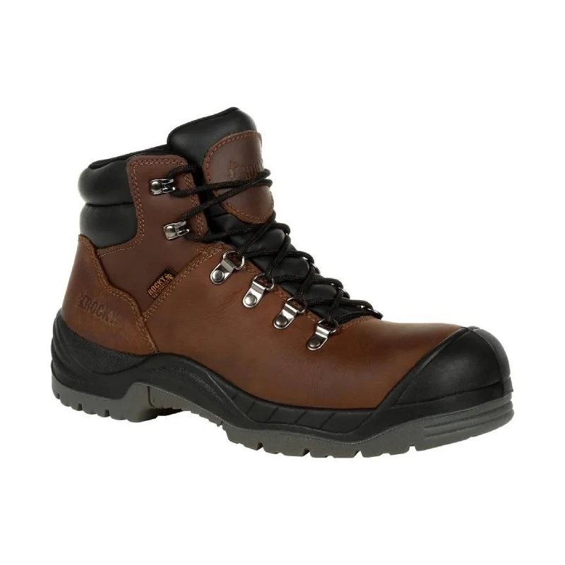 Men's waterproof steel - toe work & safety boots for wet environmentsRocky Men's WorkSmart Composite Toe Work Boot - Brown