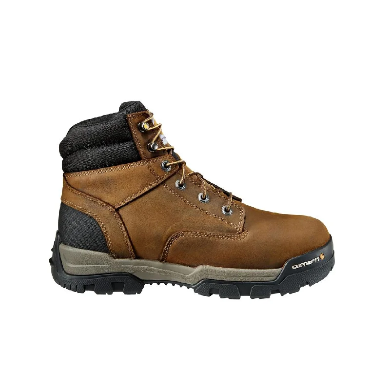 Men's work & safety boots with a reinforced heel counter for stability6" Ground Force Waterproof Soft Toe Boot Brown