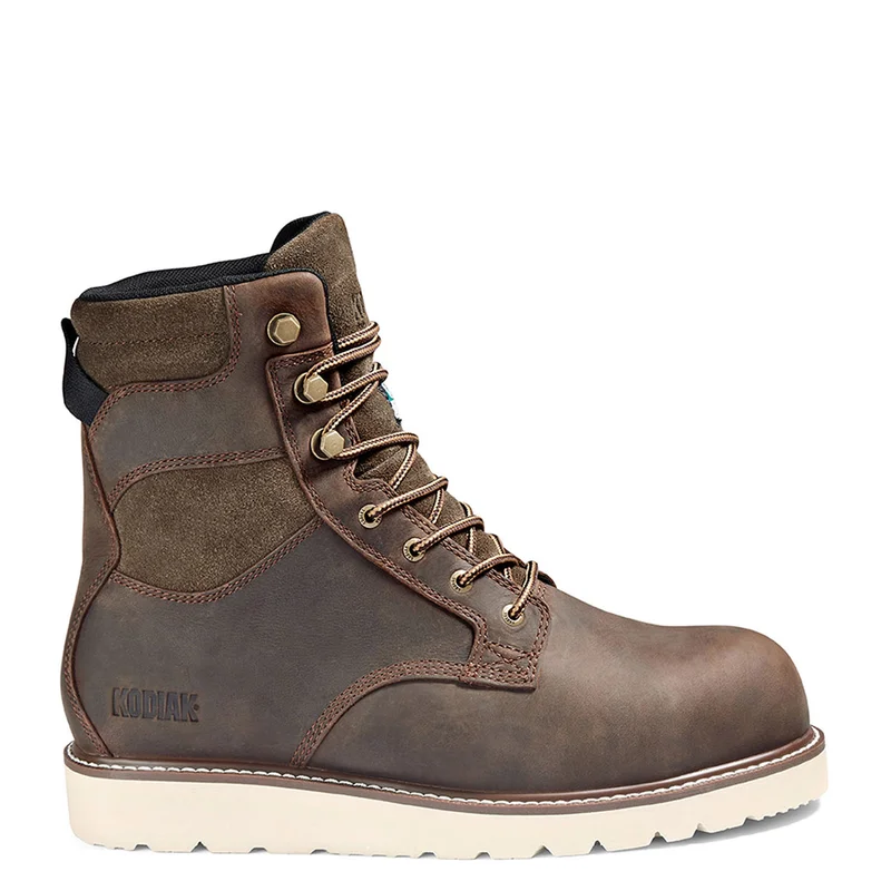 Men's metatarsal guard work & safety boots for heavy - duty tasksMen's Kodiak Brown McKinney Wedge 8" Work Boot 834PDB