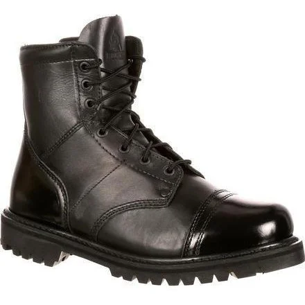 Men's anti - static work & safety boots for electronics industryRocky Men's Side Zipper Jump Duty Boot - Black - FQ0002091