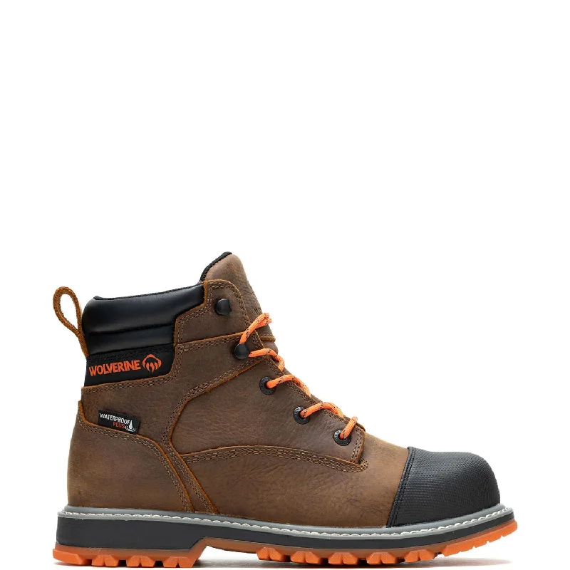 Men's work & safety boots with a quick - lace system for easy on and offFloorhand LX 6 Inch Steel-Toe Work Boot Brown