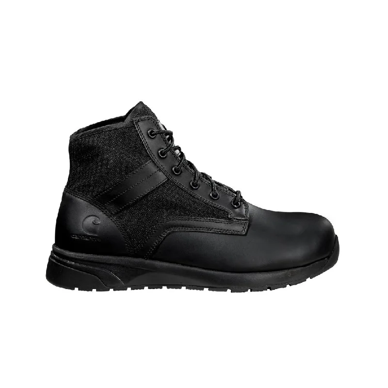 Men's work & safety boots with a flame - resistant upper for firefighting or welding work5" Force Nano-Toe Lightweight Work Boot Black