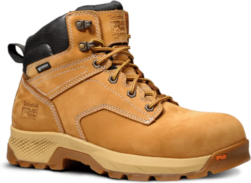 Men's carbon fiber toe work & safety boots for lightweight protectionTimberland Pro Men's Titan EV 6" WP Comp Toe Work Boot Wheat - TB1A5Q82231