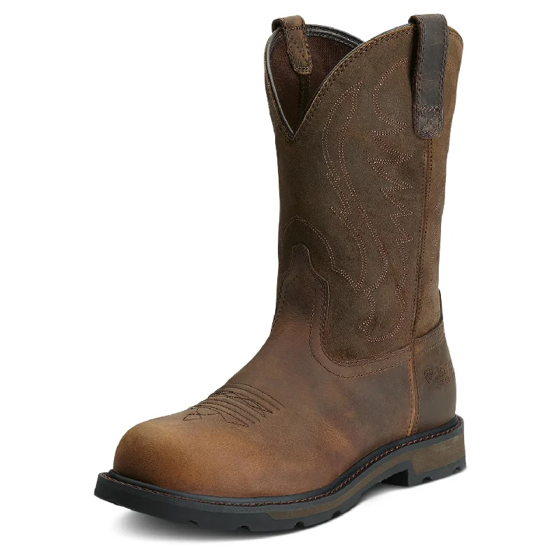 Men's work & safety boots with a breathable waterproof membrane like Gore - TexGroundbreaker Steel-Toe Work Boot Brown