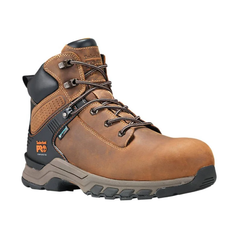 Men's electrical - hazard resistant work & safety boots with composite toeTimberland Pro Men's 6 Inch Hypercharge Composite Toe Work Boots - Tan