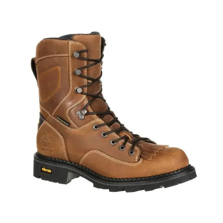 Men's work & safety boots with a moisture - wicking lining for dry feetGeorgia Boot Comfort Core Composite Toe Waterproof  Logger  Work Boot GB00123