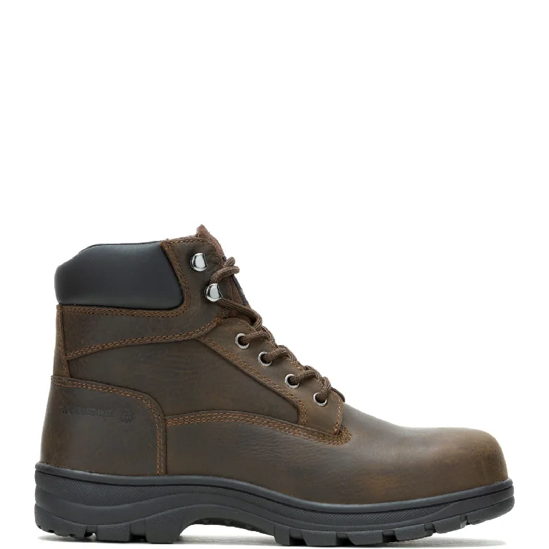 Men's work & safety boots with a toe cap made of aluminum alloyWolverine Men's Carlsbad 6" EH Steel Toe Work Boot