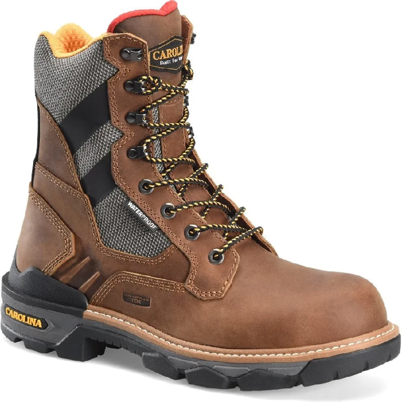 Men's work & safety boots with a flame - resistant upper for firefighting or welding workCarolina Men's Cancellor 8" WT Comp Toe Work Boot - Dark Brown - CA7830