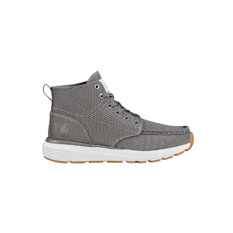 Men's breathable mesh - lined work & safety boots for hot weather5" Women's Haslett Moc Toe Canvas Soft-Toe Chukka Grey