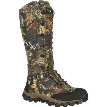 Men's work & safety boots with a high - traction lug pattern for uneven groundRocky Men's Lynx 16" WP Snake Hunting Boot - Mossy Oak - FQ0007379