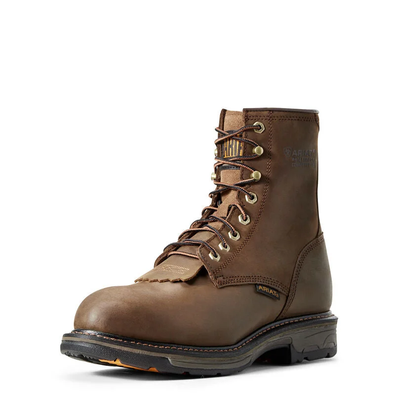 Men's work & safety boots with a toe cap made of aluminum alloyAriat WorkHog 8" Waterproof Composite Toe Work Boot