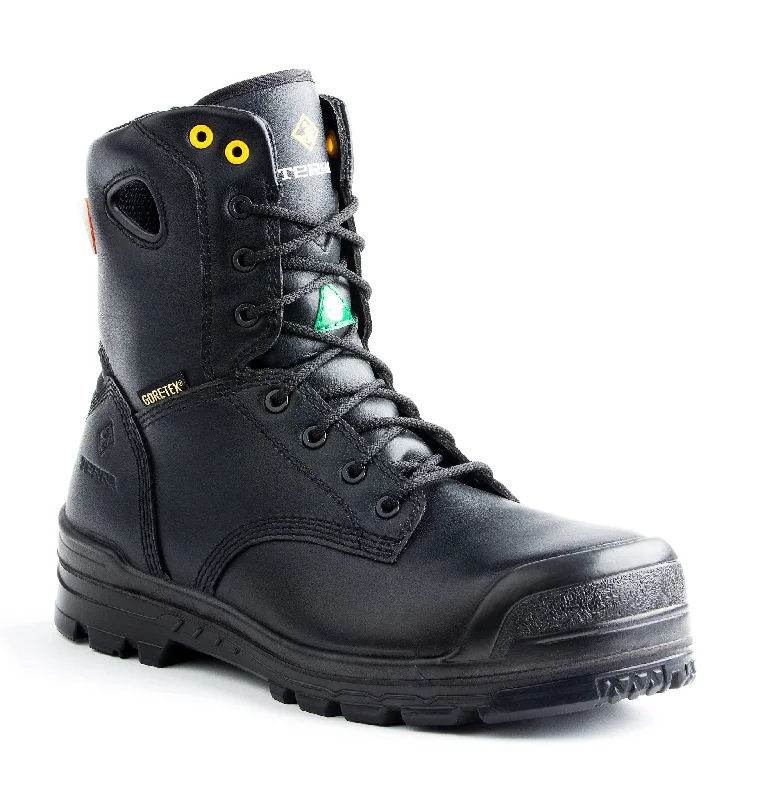 Men's work & safety boots with a chemical - resistant rubber soleTerra Admiral Men's 8" Composite Toe Work Boot 2938B - Black