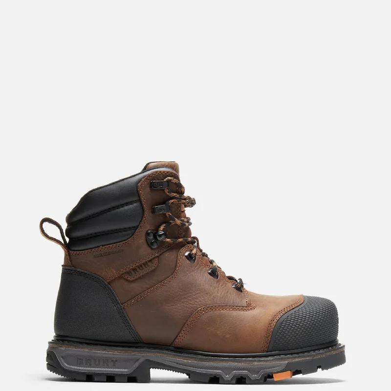 Men's water - repellent leather work & safety boots for outdoor workBRUNT Men's The Mulder Welted 6" Waterproof EH Comp Toe Boot