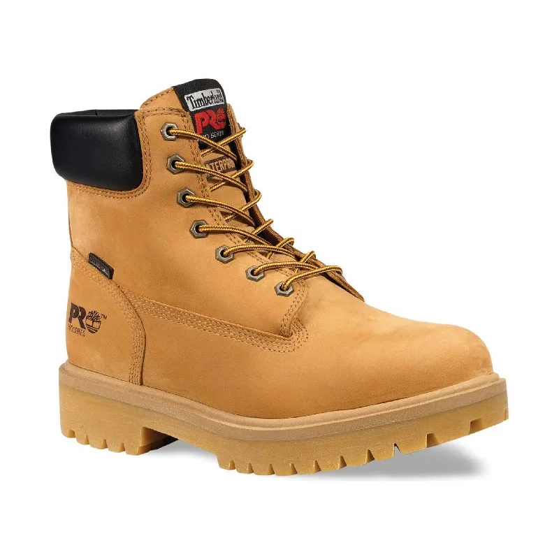 Men's water - repellent leather work & safety boots for outdoor workTimberland Pro Men's 6 Inch Direct Attach Waterproof Insulated Soft Toe Boot - Wheat