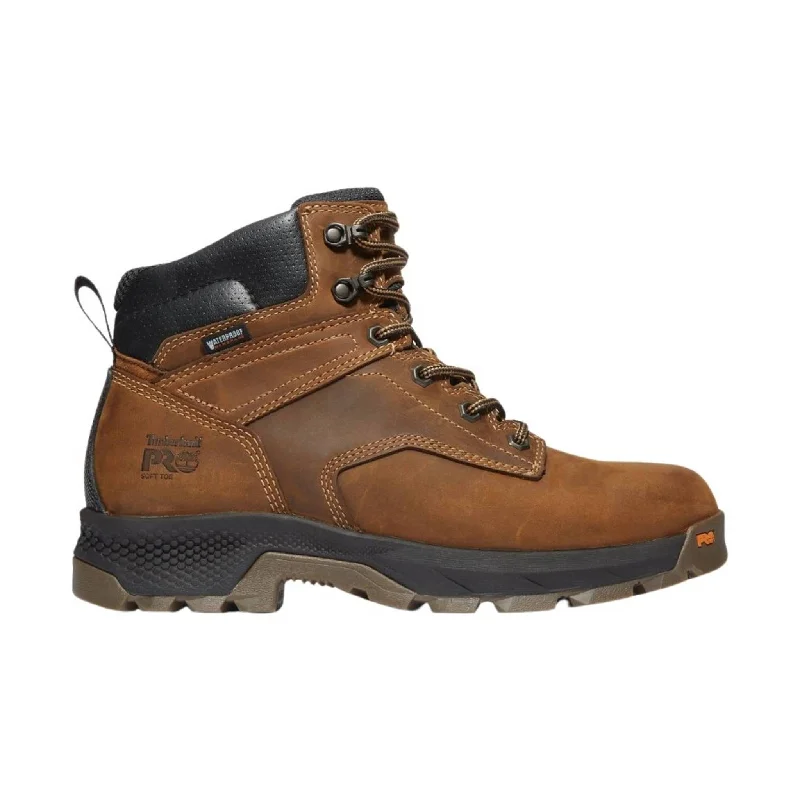 Men's anti - static work & safety boots for electronics industryTimberland Pro Men's 6 Inch Titan EV Soft Toe Waterproof Work Boots - Brown