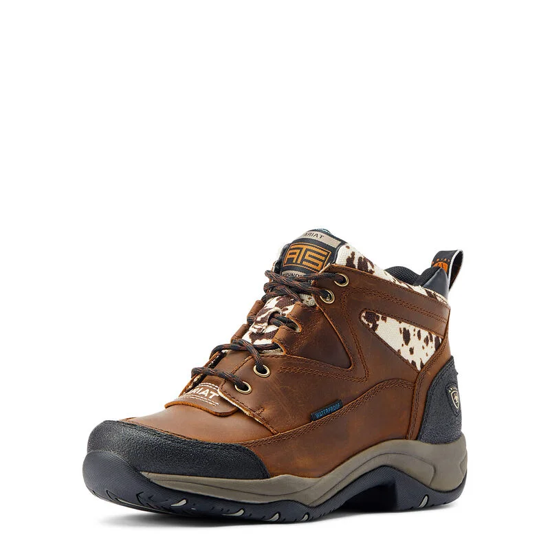 Men's work & safety boots with a padded collar for ankle comfortAriat Terrain Waterproof Boot Style 10021493