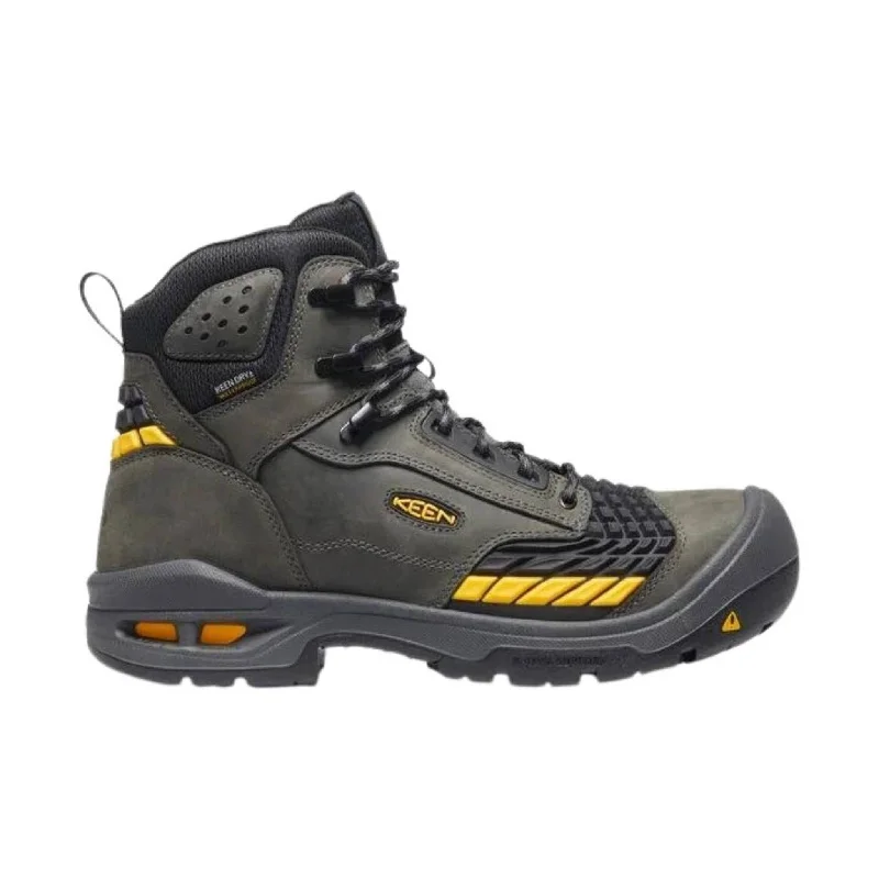 Men's work & safety boots with a reflective strip for low - light visibilityKEEN Utility Men's Troy Carbon-Fiber Toe Work Boot -  Magnet/Black/Yellow