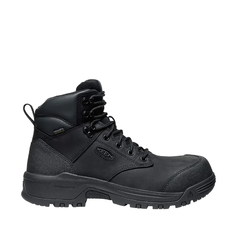 Men's shock - absorbing work & safety boots for long - hours standingEvanston 6" Carbon-Toe Work Boot Waterproof Black Keen