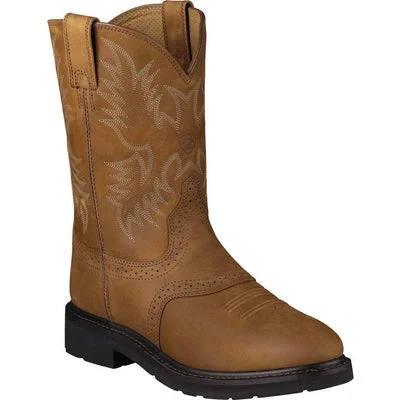 Men's electrical - hazard resistant work & safety boots with composite toeAriat Boots: Men's 10002304 Sierra Saddle Tan Slip-Resistant Cowboy Boots