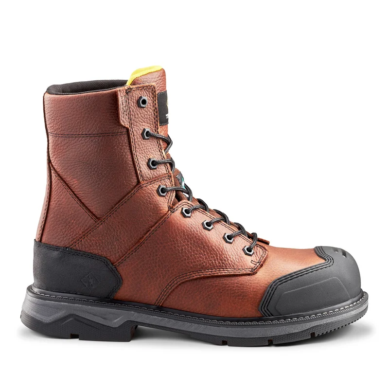 Men's metatarsal guard work & safety boots for heavy - duty tasksMen's Terra Brown Patton 8" Work Boot 4NS5BN