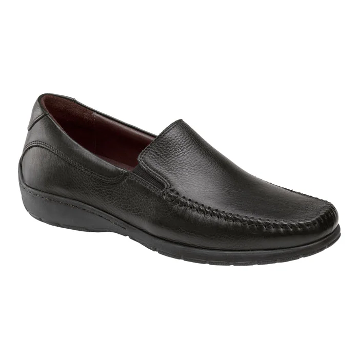 Men's loafers with a contrast stitching detailMens Johnston & Murphy Crawford Venetian Black