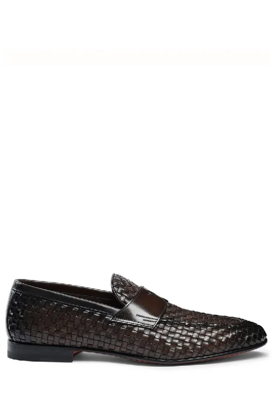 Men's loafers with a decorative buckleGwendal Woven Loafers