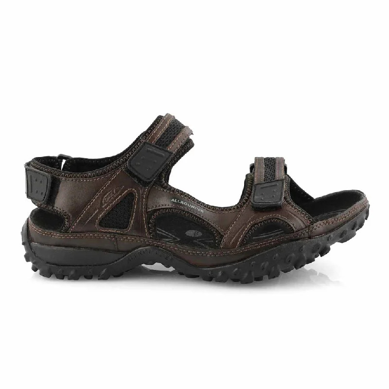 Men's sandals with a shock - absorbing insoleRegent Crazy Horse Brown