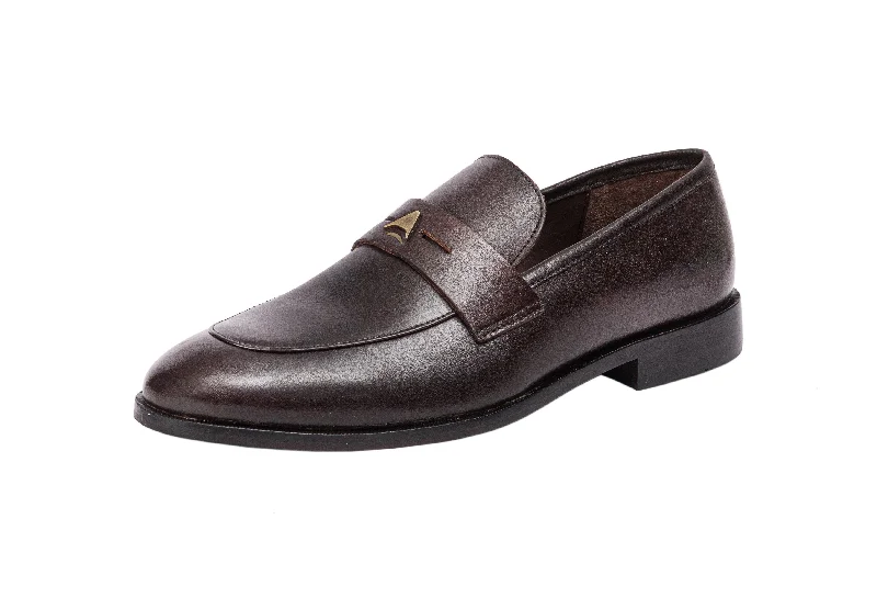 Men's leather loafers with a penny slotNapoli - Calfi Crust - TDM