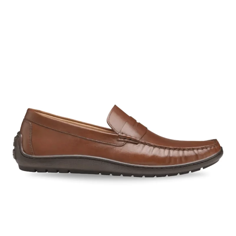 Men's loafers with a flexible sole for easy movementJohnston & Murphy Men's Nichols Penny - Tan