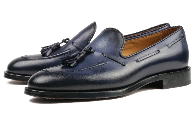 Slip - on men's loafers for easy wearHenley Tassel Loafer Blue