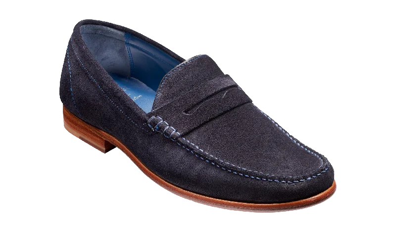 Men's loafers with a tassel front for a classic lookWilliam - Dark Navy Suede