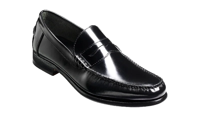 Men's loafers with a pointed toe for a stylish appearanceNewington - Black Hi-Shine